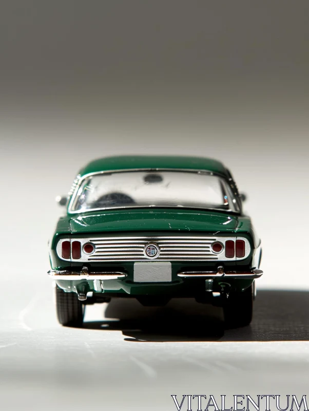 AI ART Classic Green Car Model Image