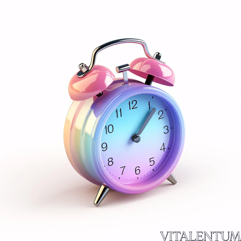 Colorful Dreamlike Clock Design AI Image