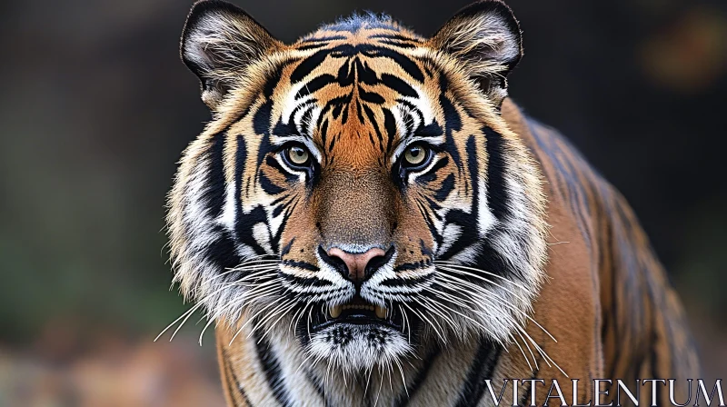 Tiger Close-up Portrait AI Image