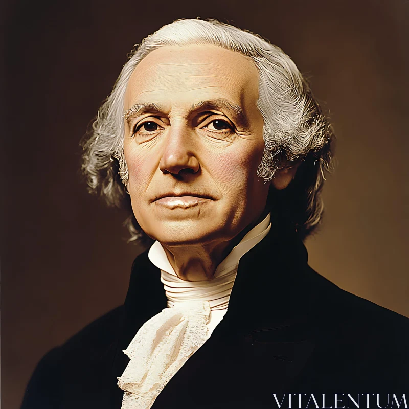 Classic Older Gentleman Portrait AI Image