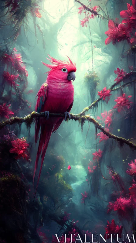 Vivid Tropical Parrot