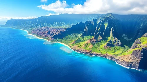 Breathtaking Coastal Landscape with Majestic Cliffs