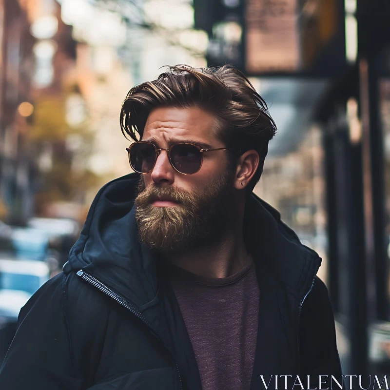 Bearded Man in Sunglasses