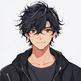 Anime Art: Youthful Male Character