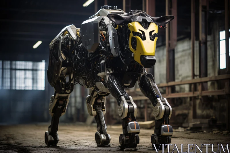 AI ART Futuristic Robotic Bull