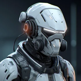 Cyborg with Advanced Helmet