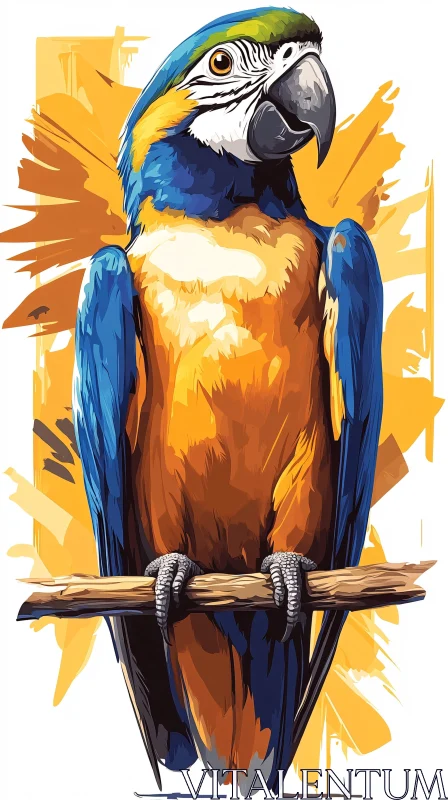 Colorful Parrot Artwork AI Image