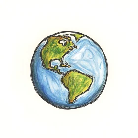 Graphic Depiction of Earth