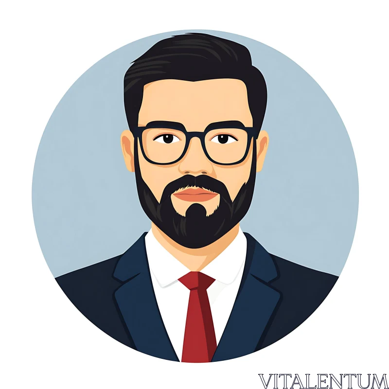 Business Avatar Illustration AI Image