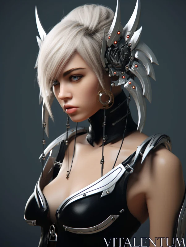 Cyborg Fashion Technology AI Image