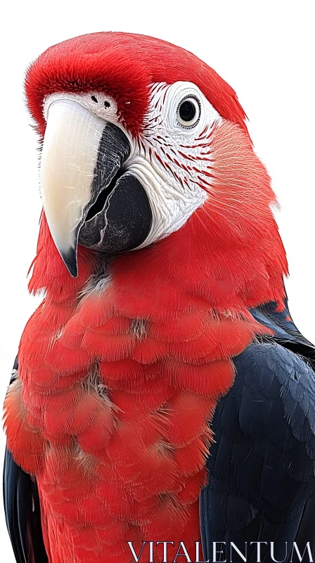 Detailed Parrot Portrait AI Image