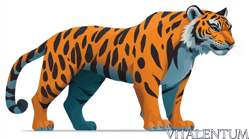 Tiger Artwork AI Image