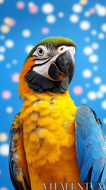 Exotic Parrot Portrait with Vivid Colors AI Image