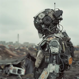 Cyborg Amidst Ruins