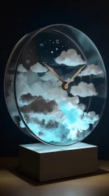 Artistic Cloud-Inspired Clock