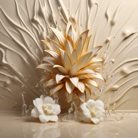 Golden Blossom with Creamy Splash
