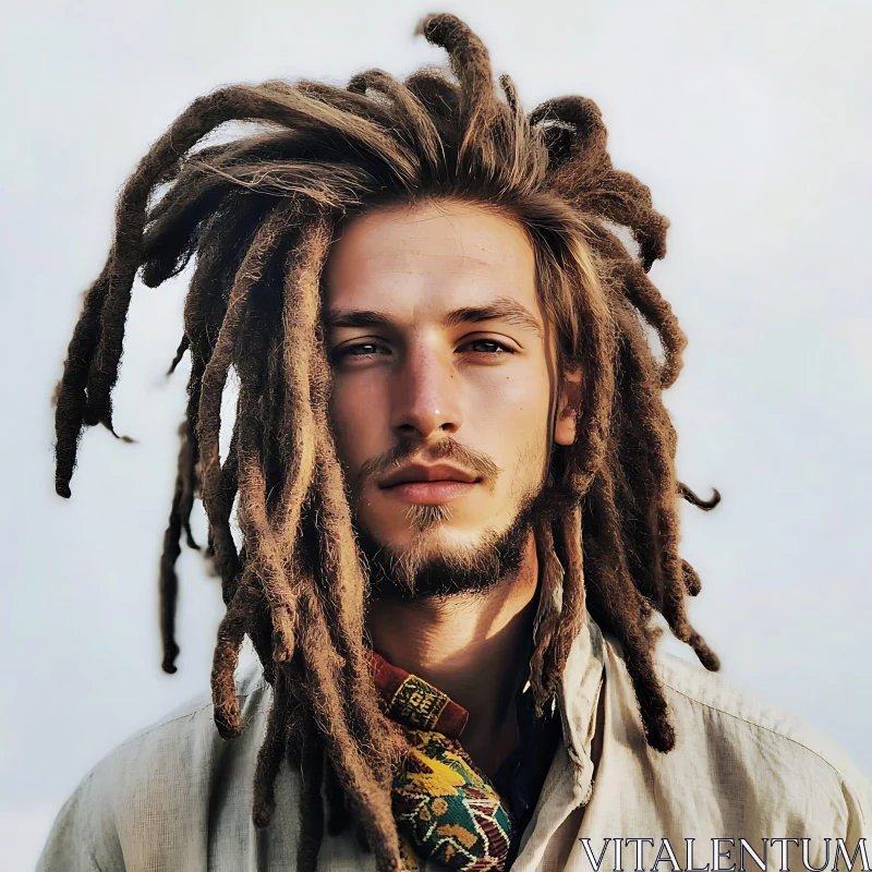 Dreadlock Style Man Portrait