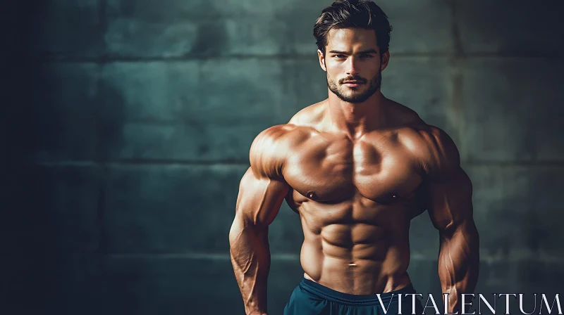Bodybuilder Displaying Impressive Physique