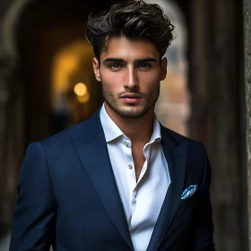 Sophisticated Male Portrait in Formal Attire