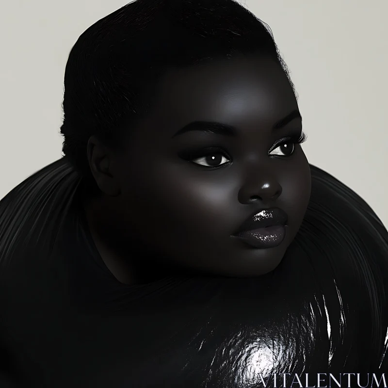 Elegant Digital Art Female Portrait