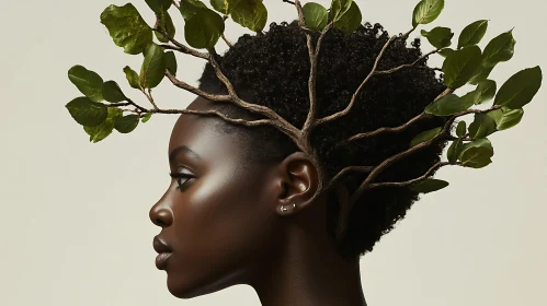 Nature-Inspired Human Portrait