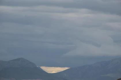 Mountains Shrouded in Clouds