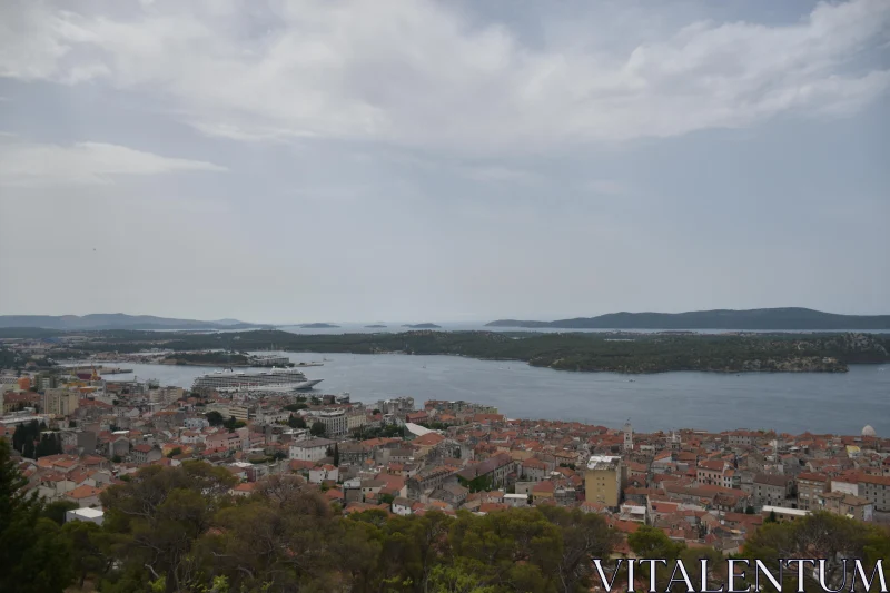 Panoramic View of Mediterranean Coast Free Stock Photo