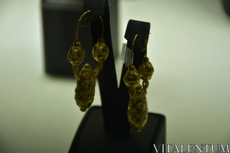 PHOTO Elegant Display of Gold Earrings