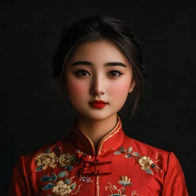 Traditional Dress Woman Portrait