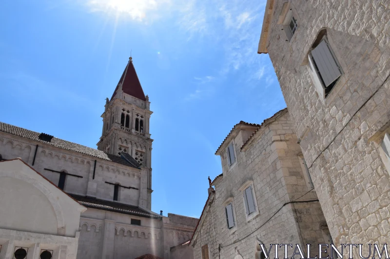 Medieval Stone Tower in Croatia Free Stock Photo