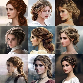 Vintage Braided Hairstyles for Women