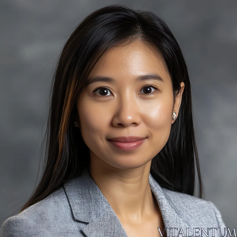 Young Businesswoman Professional Headshot AI Image