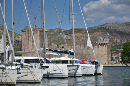 Croatian Seascape with Historic Fortress