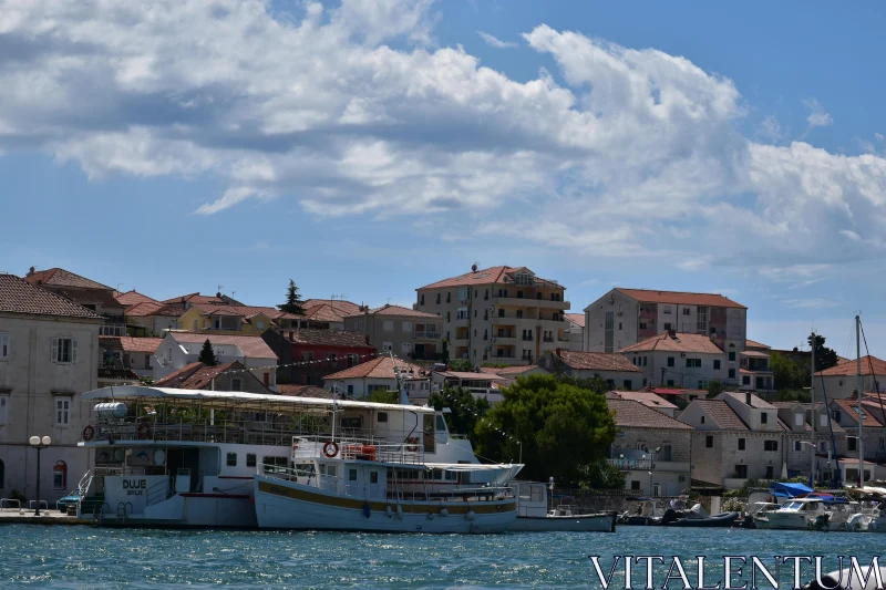 Split's Tranquil Harbor View Free Stock Photo