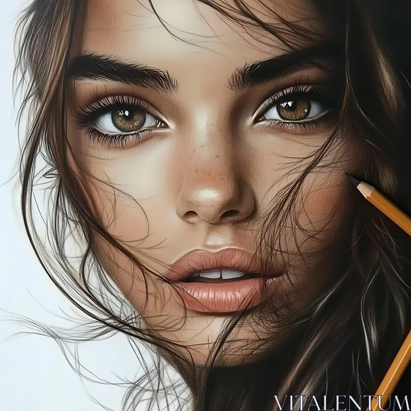 AI ART Intricate Realistic Female Portrait