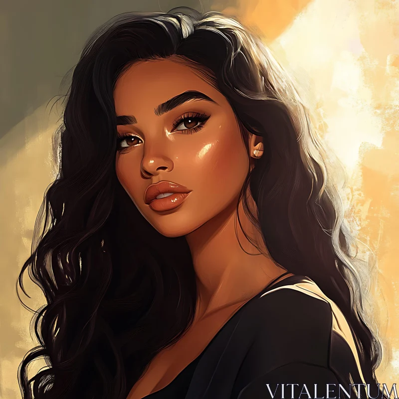 AI ART Beautiful Woman Portrait