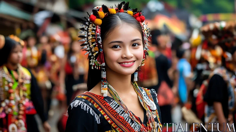 AI ART Woman in Traditional Costume