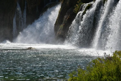 Mesmerizing Krka Waterfall Outdoors