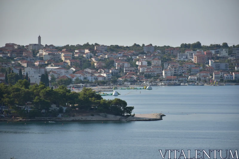 PHOTO Coastal City View with Adriatic Backdrop