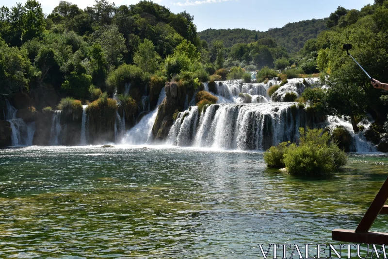 PHOTO Scenic Waterfall Serenity