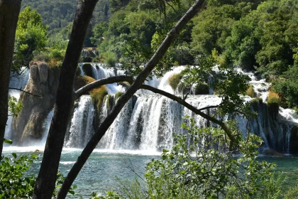 Serene Waterfall Landscape