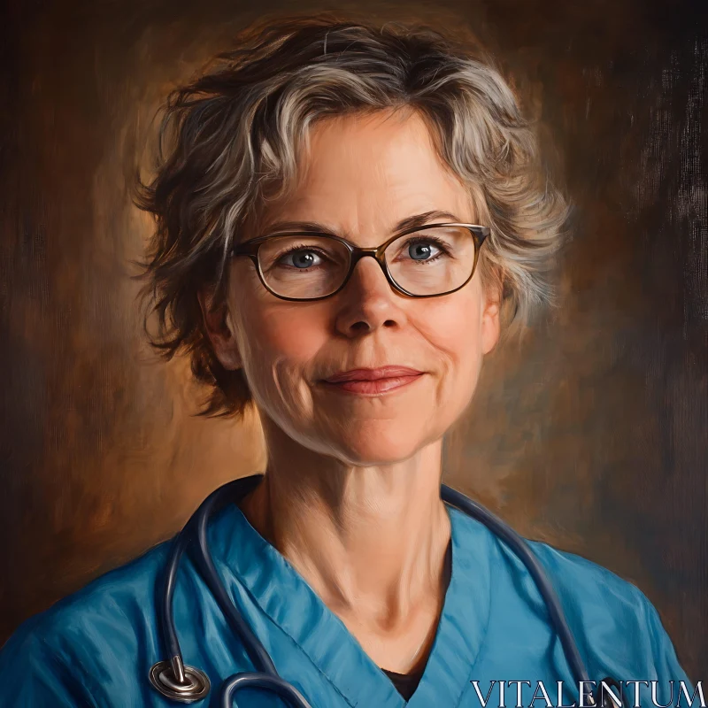 Healthcare Professional Portrait AI Image