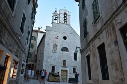 Clock Tower Church in Croatia