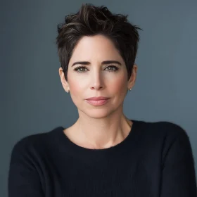 Minimalist Woman Portrait in Studio