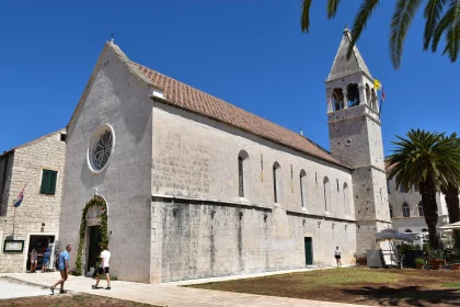 Croatian Coastal Church Landmark