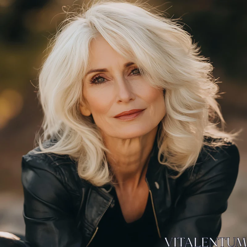 Outdoor Portrait of a Mature Woman