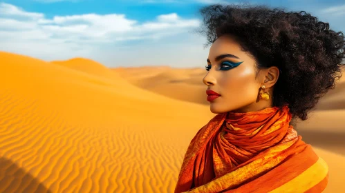 Vibrant Desert Portrait of a Woman