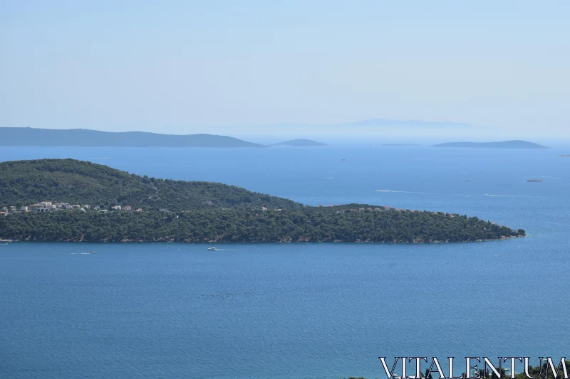 PHOTO Island in Tranquil Waters