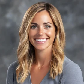 Smiling Blonde Woman Portrait