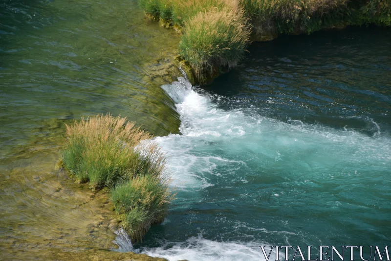 Serene River Landscape Free Stock Photo